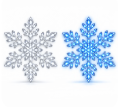 FrostGlow™ LED Snowflake Wall Set